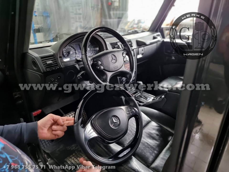Gwagon 2009 dashboard remaking. Mercedes Comand 5.1 and Custer for G-Class W463